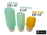 Compact Technologies Silicone Travel Bottles (three pack)