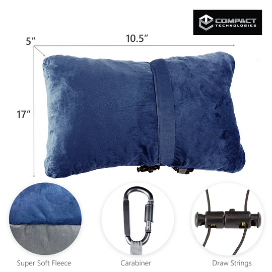 CT Compact Technologies Travel Pillow Blue SKU # MP-DG71-4O1E